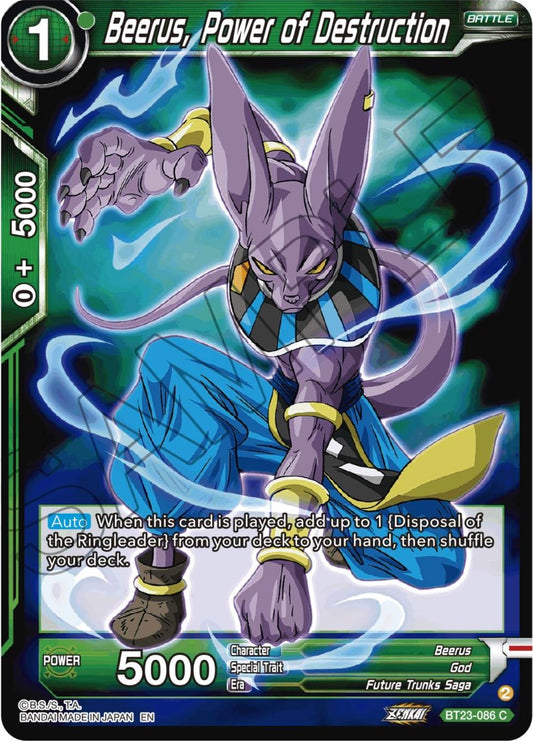 Image for Beerus, Power of Destruction - Dragon Ball Super: Masters