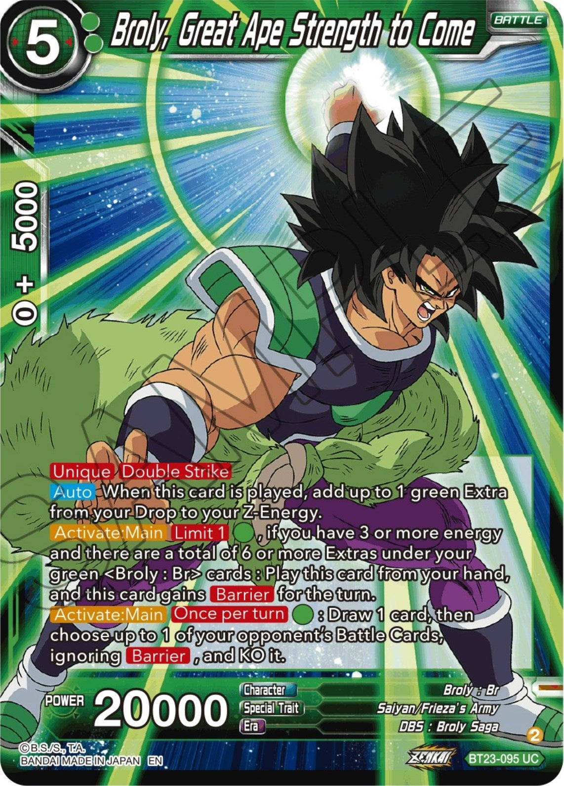 Image for Broly, Great Ape Strength to Come - Dragon Ball Super: Masters