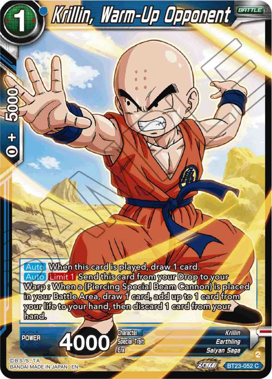 Image for Krillin, Warm-Up Opponent - Dragon Ball Super: Masters