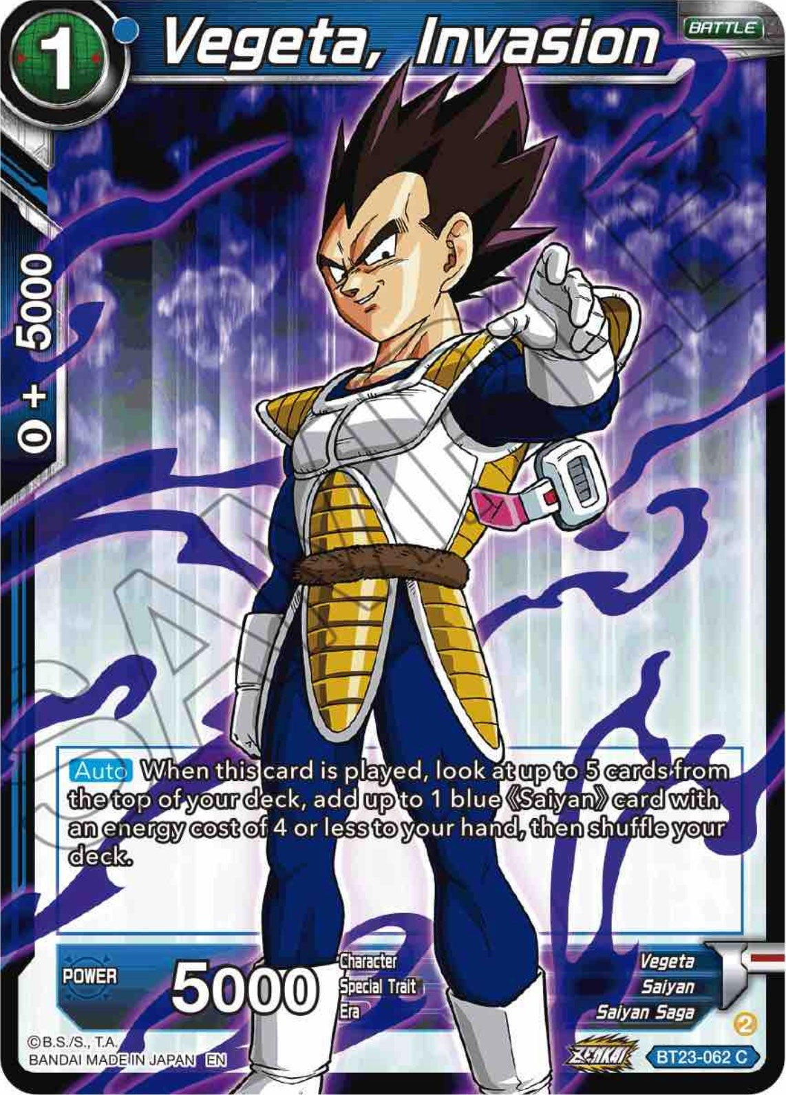 Image for Vegeta, Invasion - Dragon Ball Super: Masters