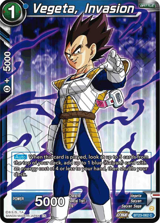 Image for Vegeta, Invasion - Dragon Ball Super: Masters