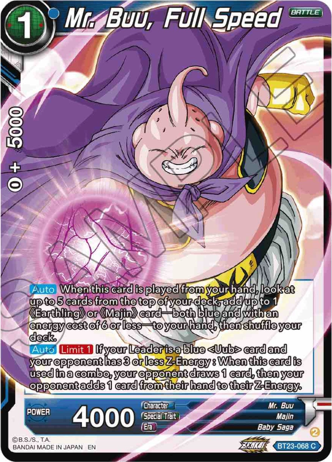 Image for Mr. Buu, Full Speed - Dragon Ball Super: Masters