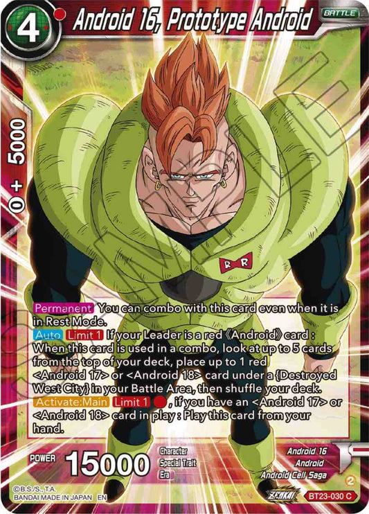 Image for Android 16, Prototype Android - Dragon Ball Super: Masters