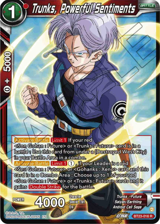 Image for Trunks, Powerful Sentiments - Dragon Ball Super: Masters