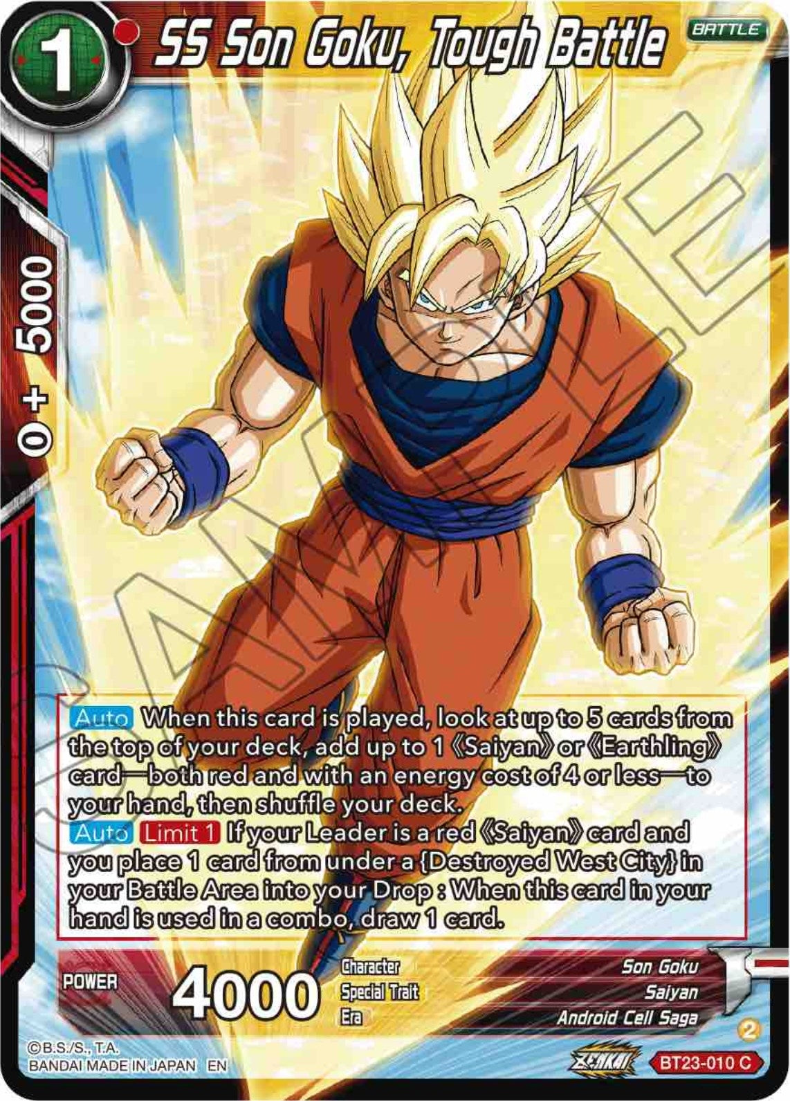 Image for SS Son Goku, Tough Battle - Dragon Ball Super: Masters