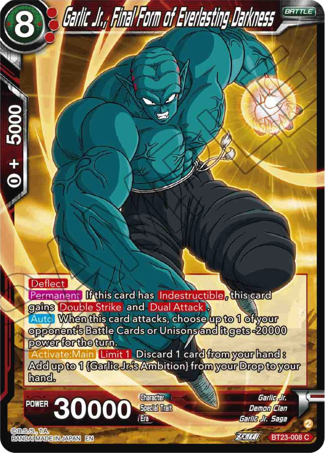Image for Garlic Jr., Final Form of Everlasting Darkness - Dragon Ball Super: Masters