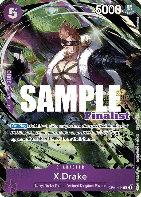 Image for X.Drake (CS 2023 Top Players Pack) [Finalist] - One Piece Card Game