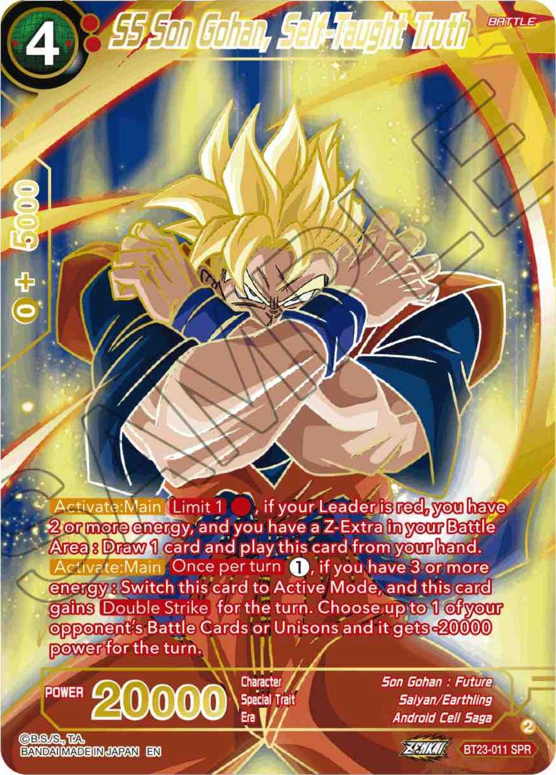 Image for SS Son Gohan, Self-Taught Truth (SPR) - Dragon Ball Super: Masters