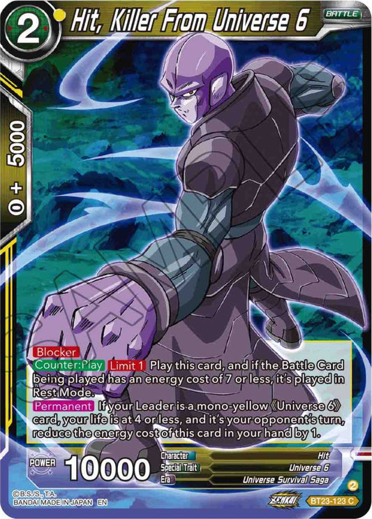 Image for Hit, Killer From Universe 6 - Dragon Ball Super: Masters