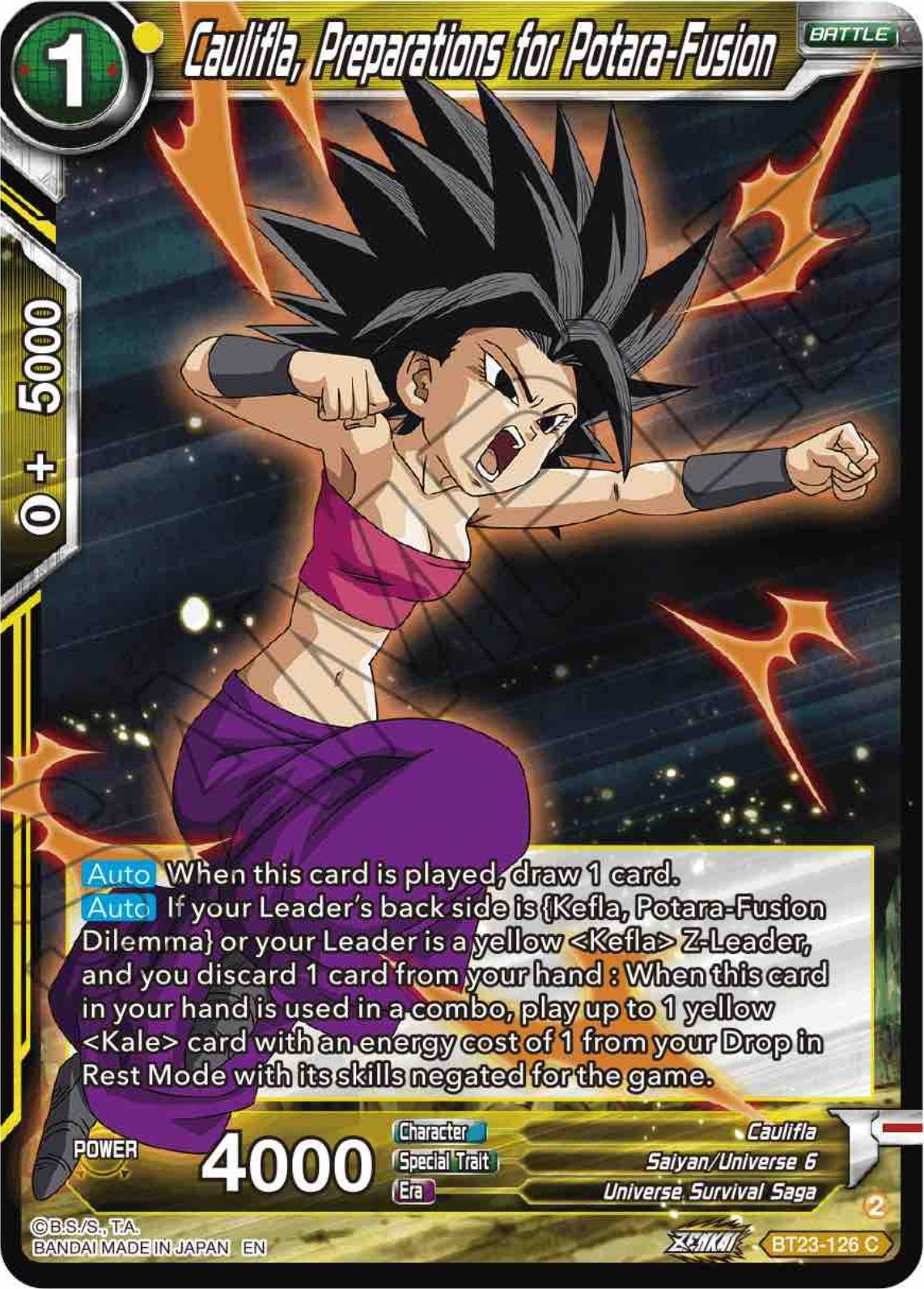 Image for Caulifla, Preparations for Potara-Fusion - Dragon Ball Super: Masters