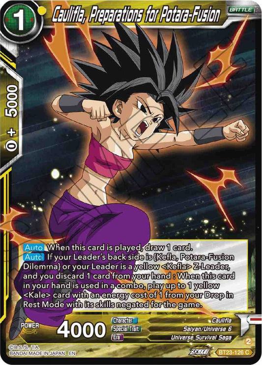 Image for Caulifla, Preparations for Potara-Fusion - Dragon Ball Super: Masters