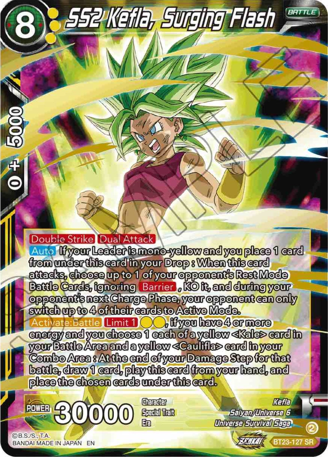 Image for SS2 Kefla, Surging Flash - Dragon Ball Super: Masters