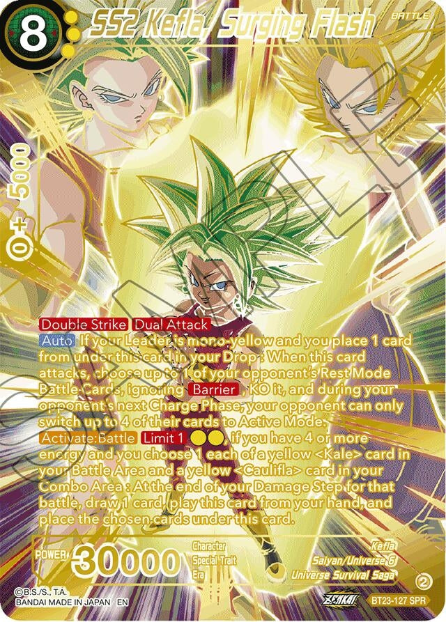 Image for SS2 Kefla, Surging Flash (SPR) - Dragon Ball Super: Masters