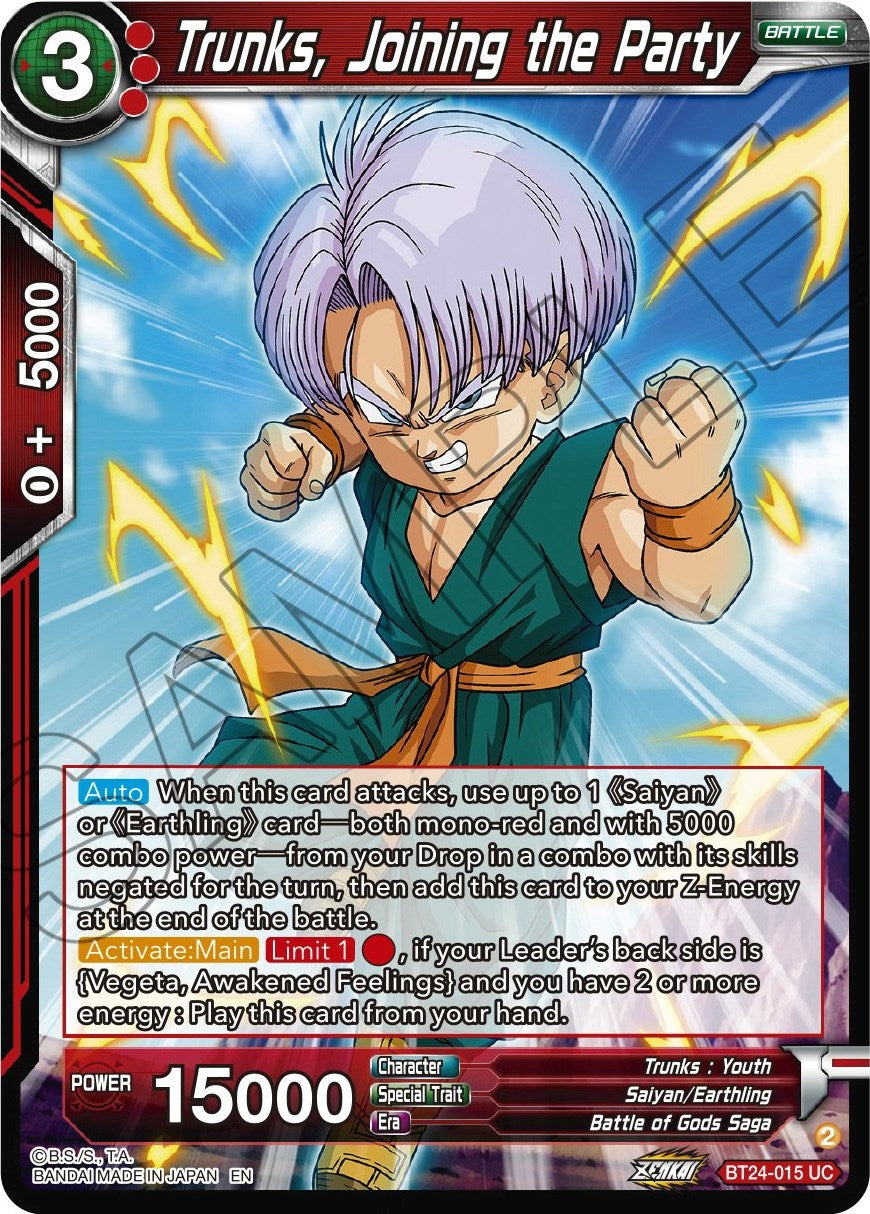 Image for Trunks, Joining the Party - Dragon Ball Super: Masters