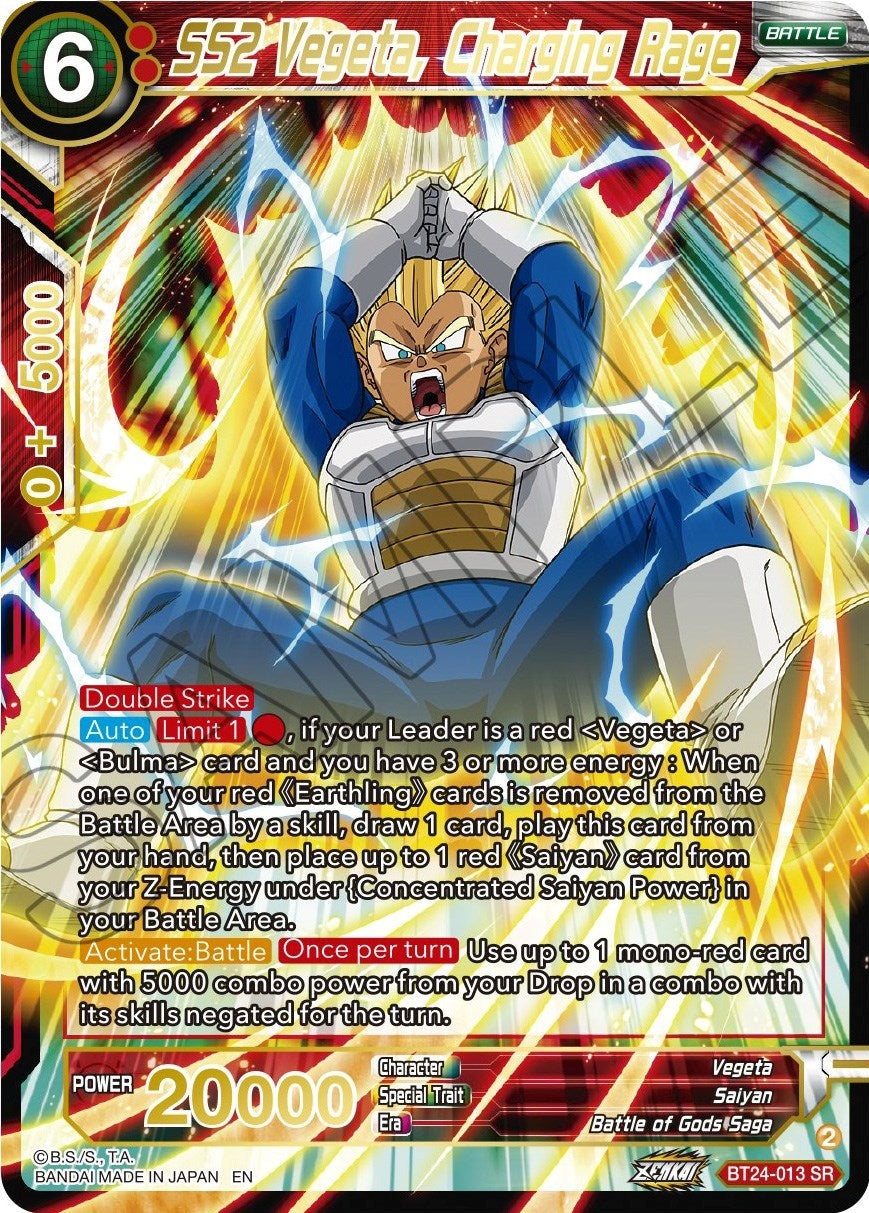 Image for SS2 Vegeta, Charging Rage - Dragon Ball Super: Masters