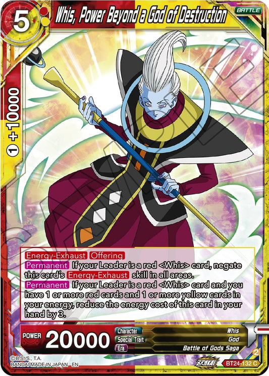 Image for Whis, Power Beyond a God of Destruction - Dragon Ball Super: Masters