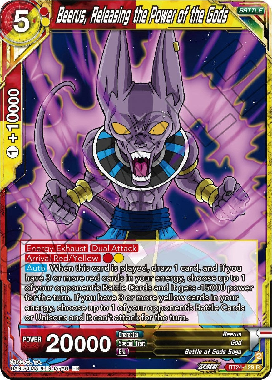 Image for Beerus, Releasing the Power of the Gods - Dragon Ball Super: Masters