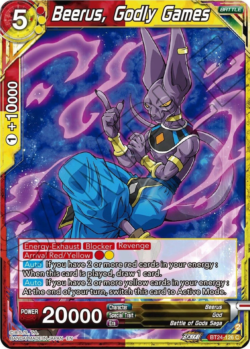 Image for Beerus, Godly Games - Dragon Ball Super: Masters
