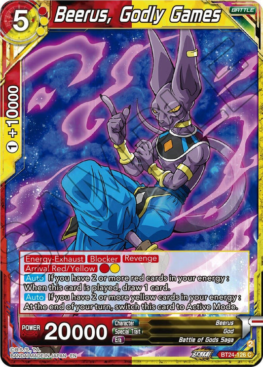 Image for Beerus, Godly Games - Dragon Ball Super: Masters