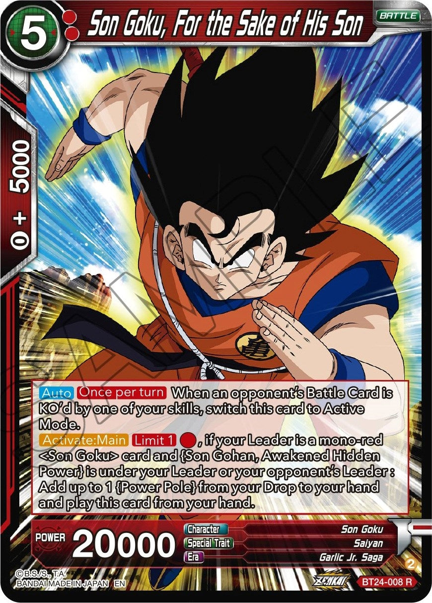 Image for Son Goku, For the Sake of His Son - Dragon Ball Super: Masters