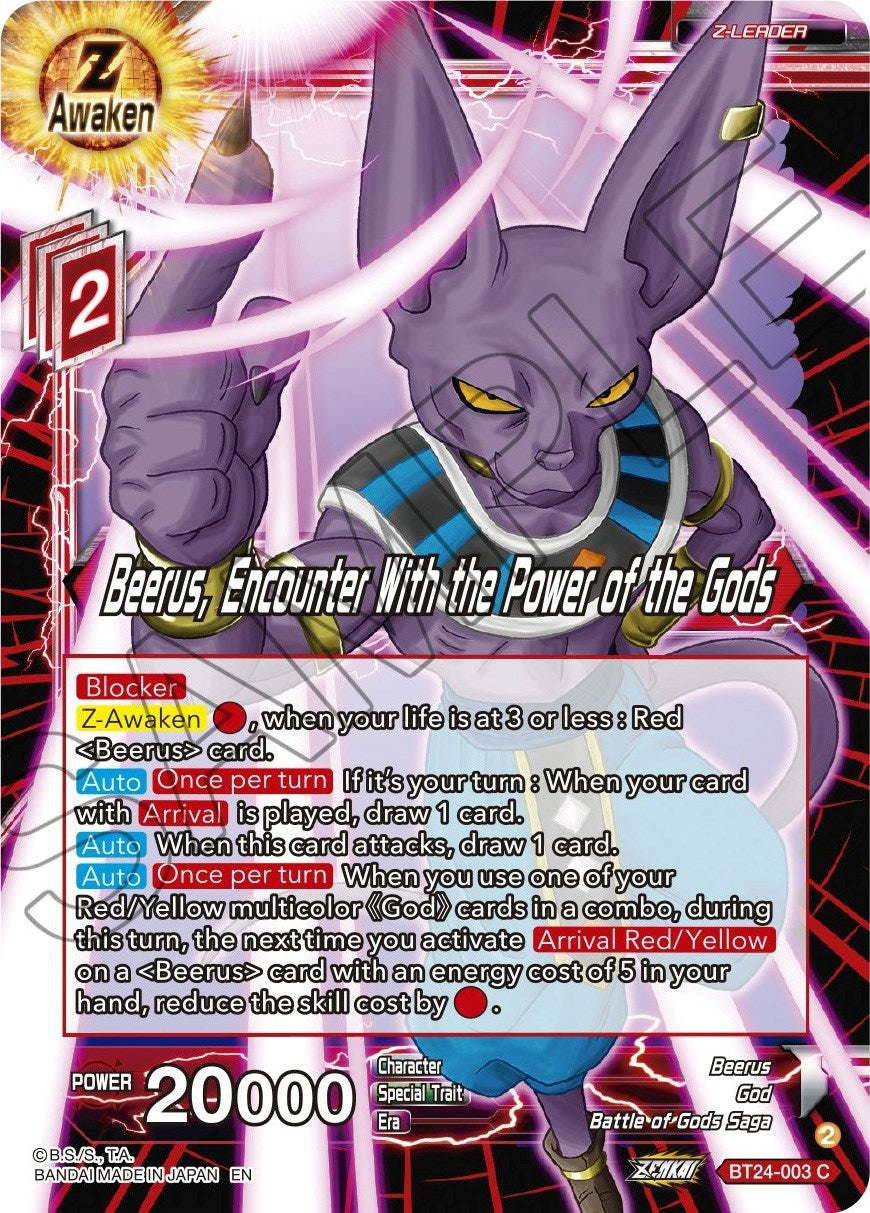 Image for Beerus, Encounter With the Power of the Gods - Dragon Ball Super: Masters