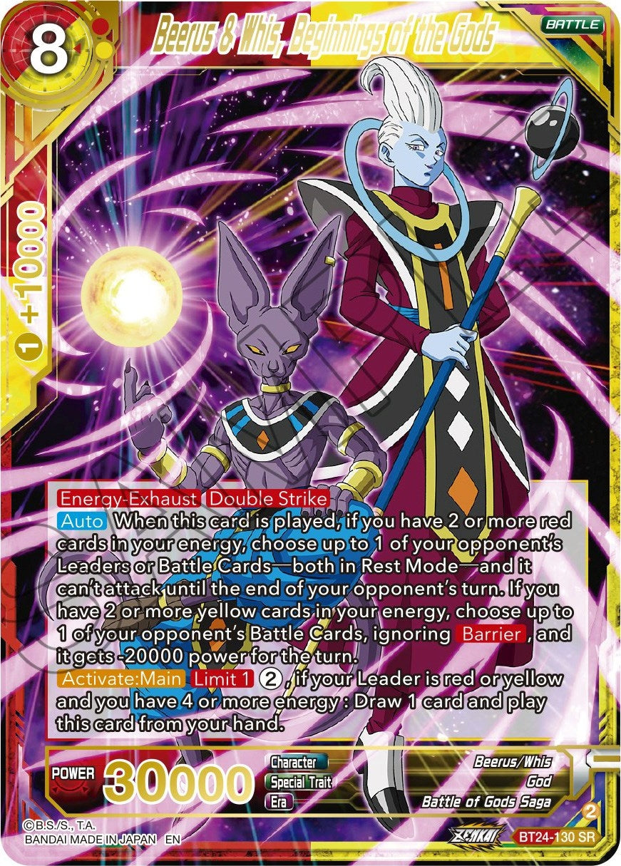 Image for Beerus & Whis, Beginnings of the Gods - Dragon Ball Super: Masters