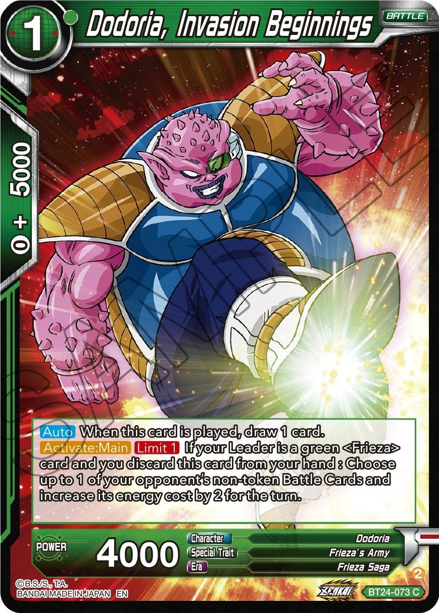 Image for Dodoria, Invasion Beginnings - Dragon Ball Super: Masters
