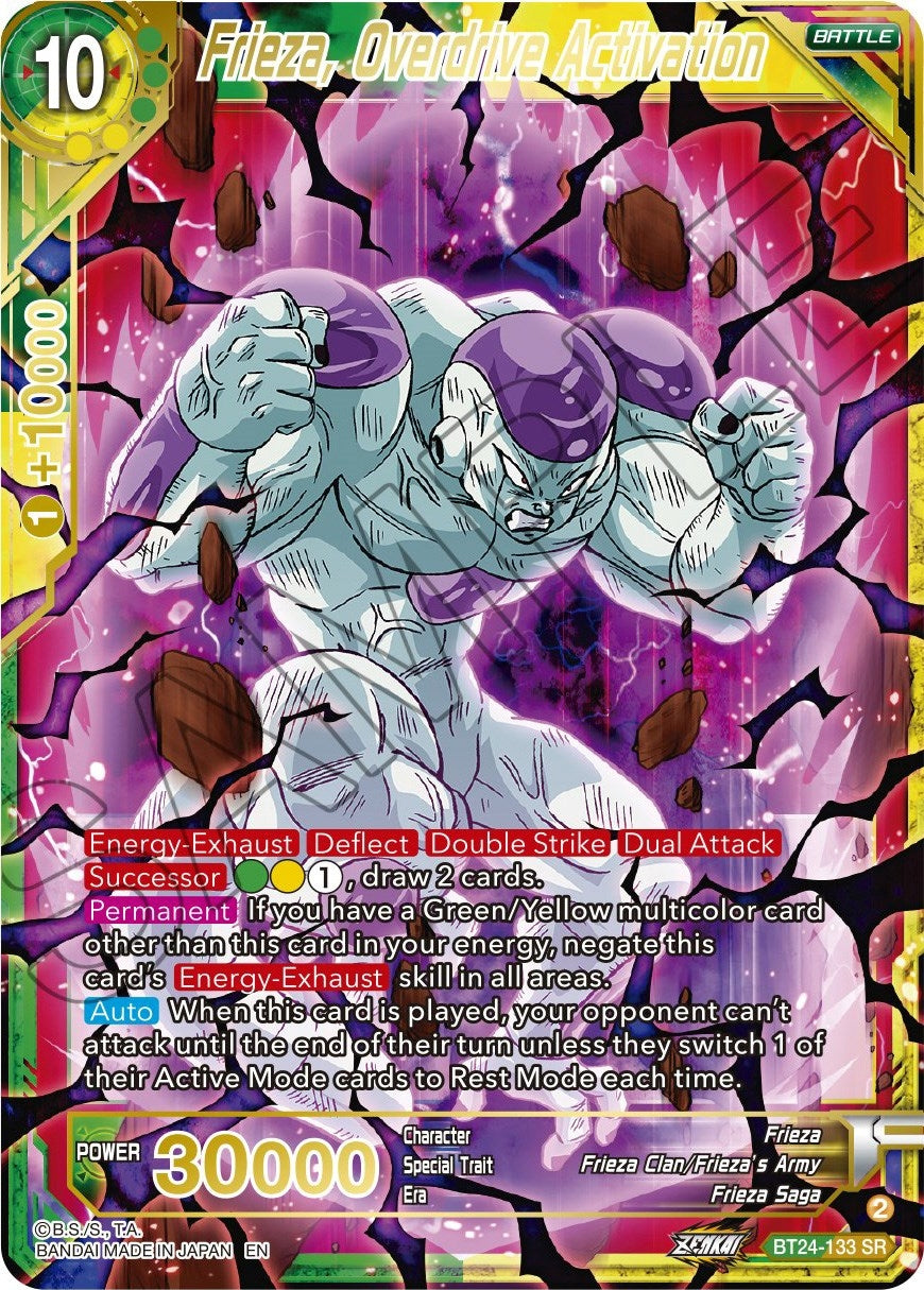 Image for Frieza, Overdrive Activation - Dragon Ball Super: Masters