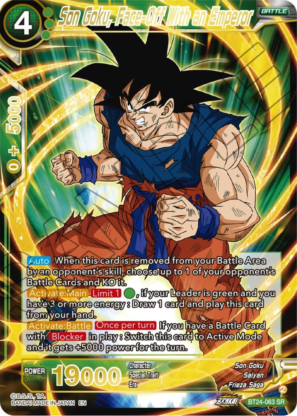 Image for Son Goku, Face-Off With an Emperor - Dragon Ball Super: Masters