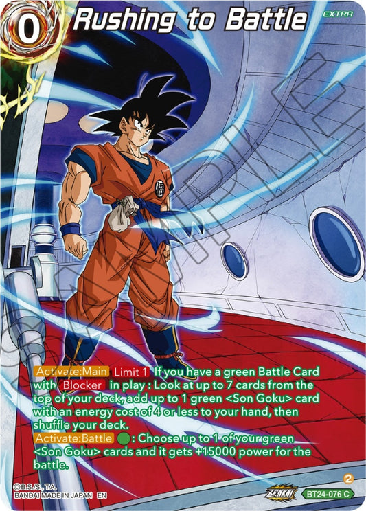 Image for Rushing to Battle (Collector Booster Silver) - Dragon Ball Super: Masters