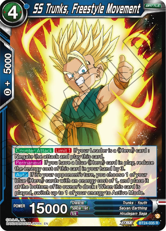 Image for SS Trunks, Freestyle Movement - Dragon Ball Super: Masters