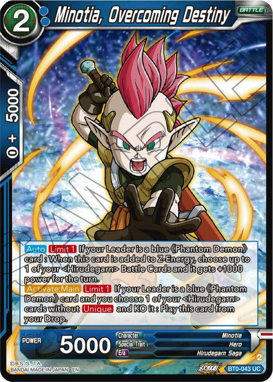 Image for Minotia, Overcoming Destiny - Dragon Ball Super: Masters