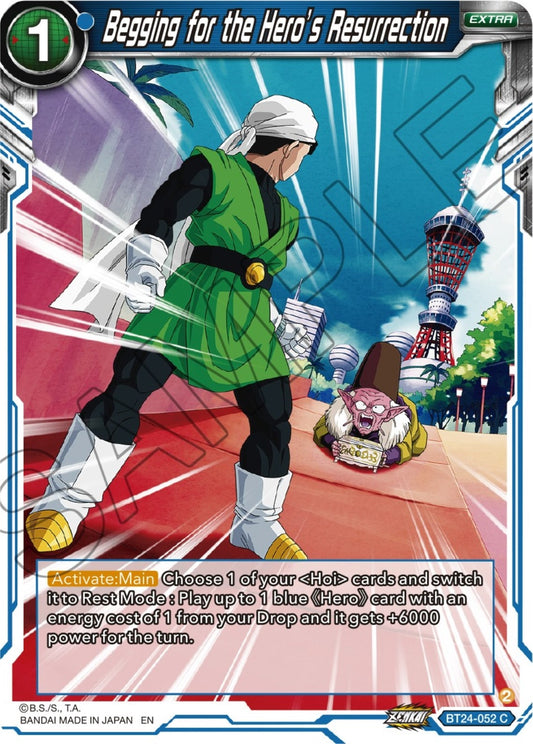 Image for Begging for the Hero's Resurrection - Dragon Ball Super: Masters