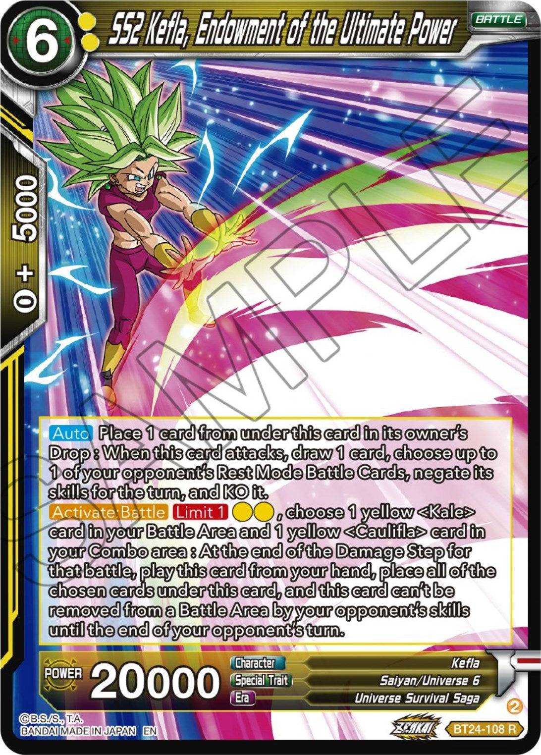 Image for SS2 Kefla, Endowment of the Ultimate Power - Dragon Ball Super: Masters