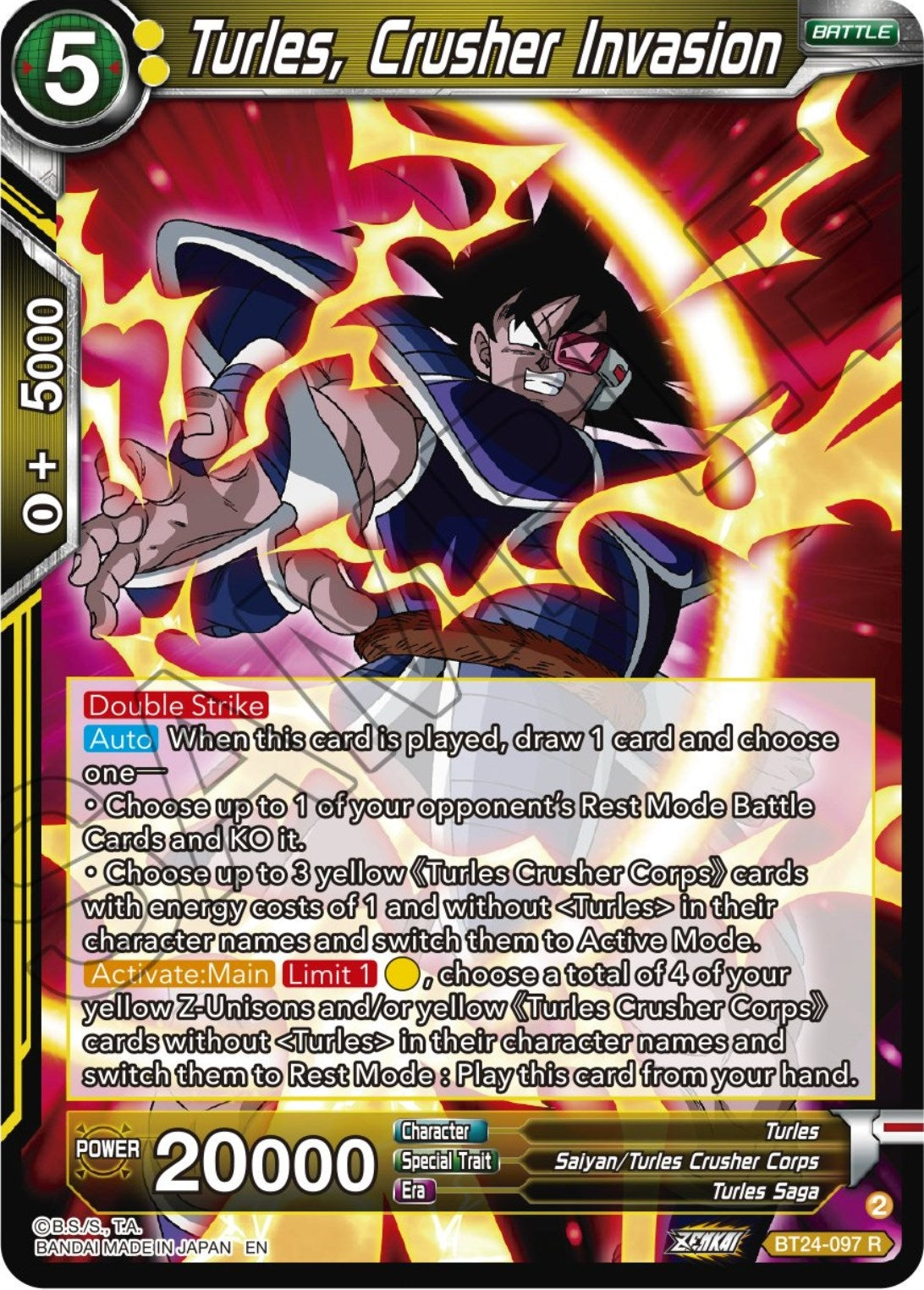 Image for Turles, Crusher Invasion - Dragon Ball Super: Masters