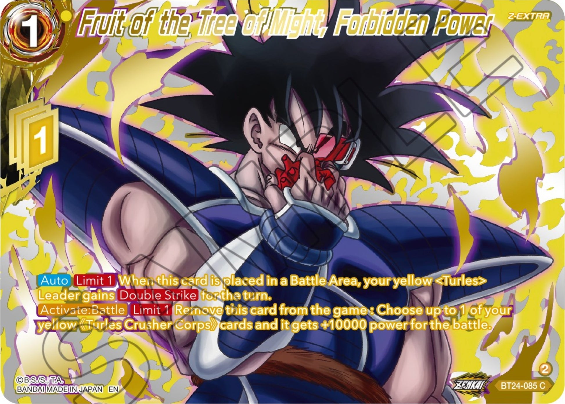Image for Fruit of the Tree of Might, Forbidden Power (Collector Booster Gold) - Dragon Ball Super: Masters