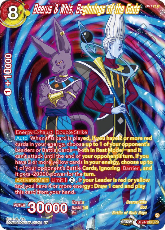 Image for Beerus & Whis, Beginnings of the Gods (SPR) - Dragon Ball Super: Masters