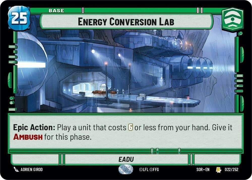 Image for Energy Conversion Lab - Star Wars: Unlimited