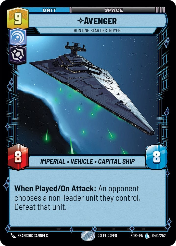 Image for Avenger - Hunting Star Destroyer - Star Wars: Unlimited