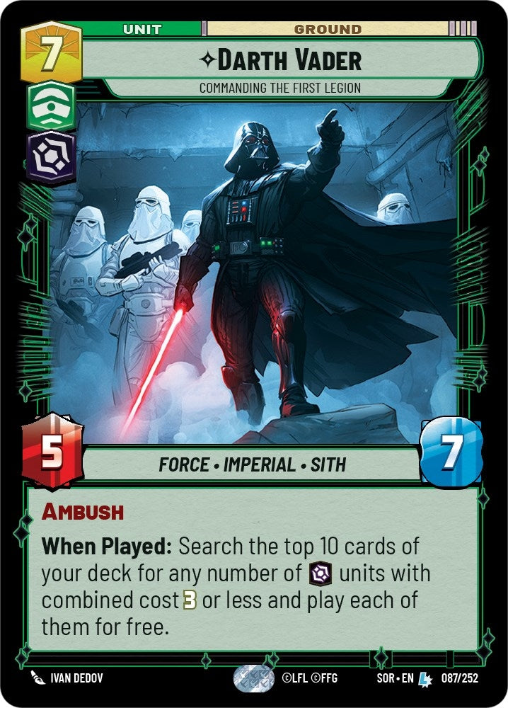 Image for Darth Vader - Commanding the First Legion - Star Wars: Unlimited