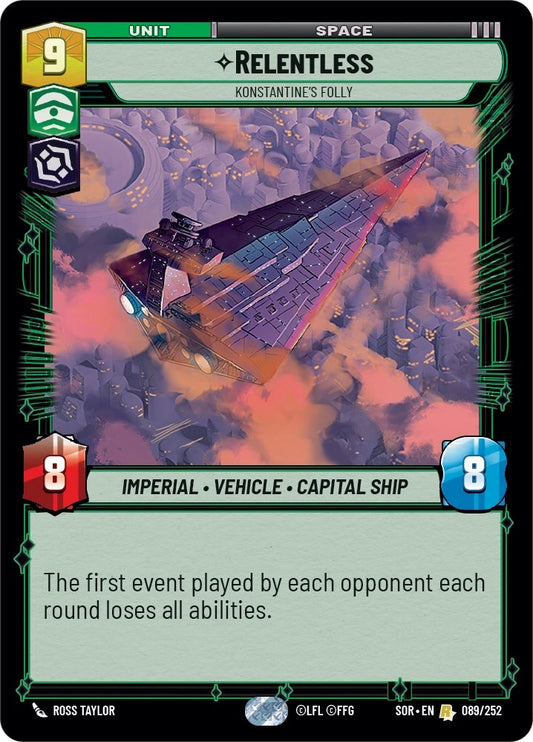 Image for Relentless - Konstantine's Folly - Star Wars: Unlimited