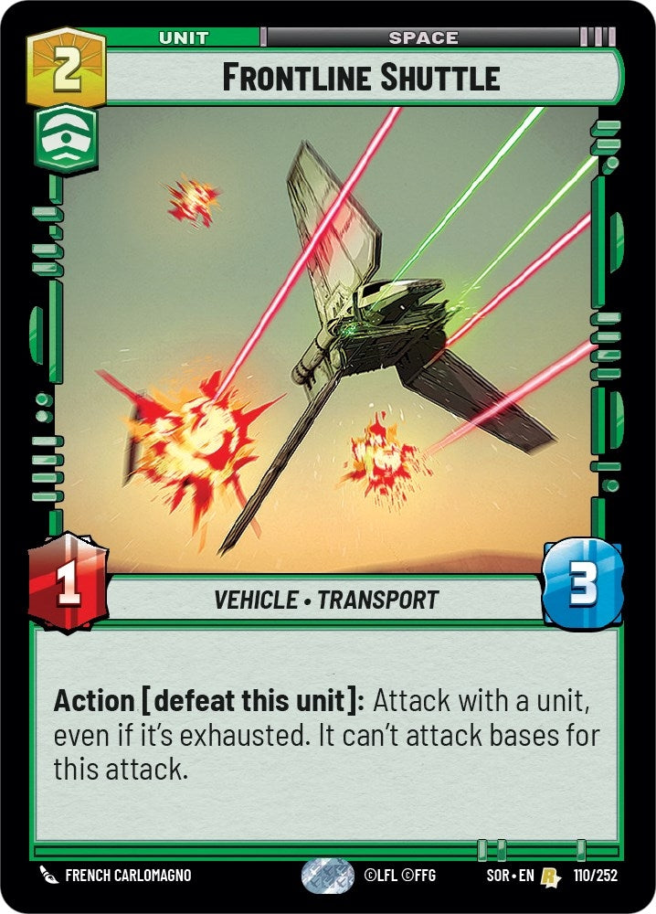 Image for Frontline Shuttle - Star Wars: Unlimited