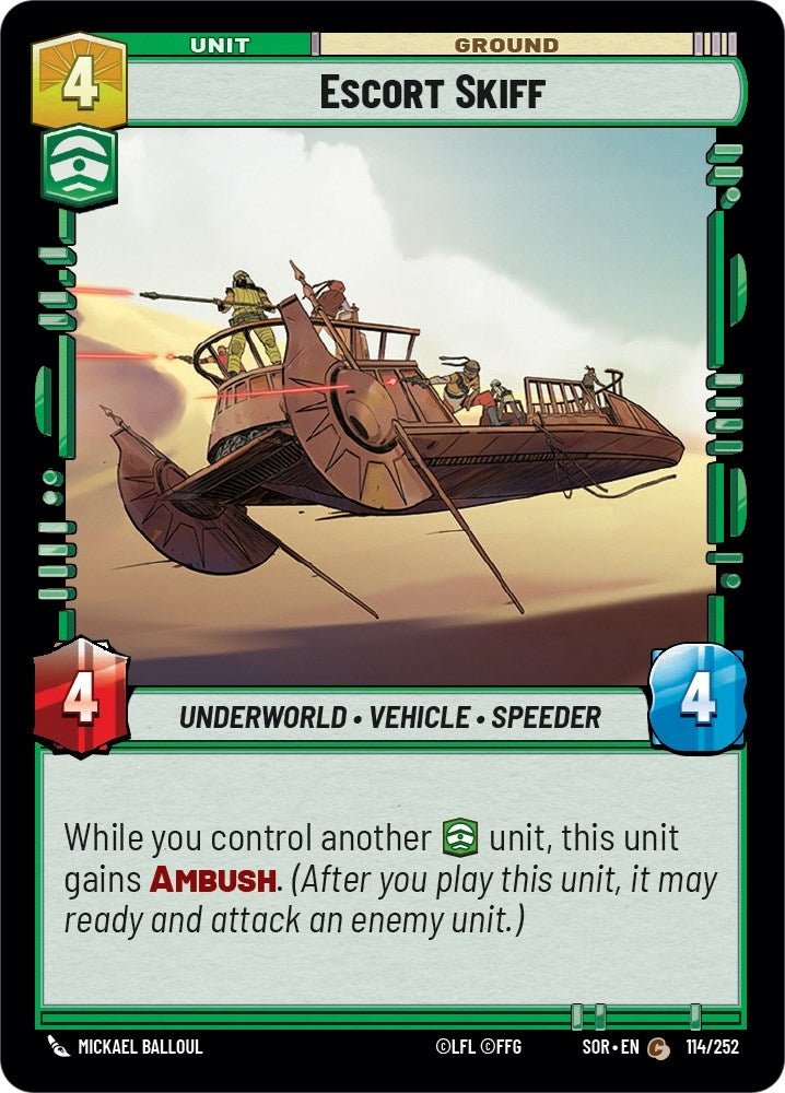 Image for Escort Skiff - Star Wars: Unlimited