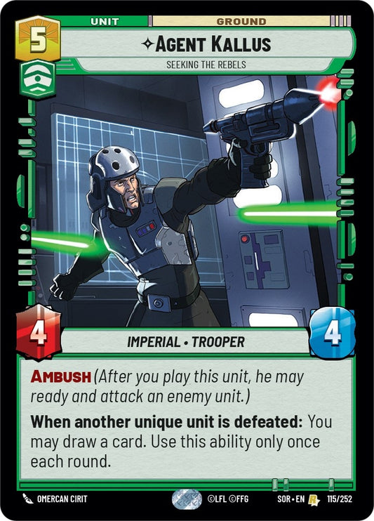 Image for Agent Kallus - Seeking the Rebels - Star Wars: Unlimited