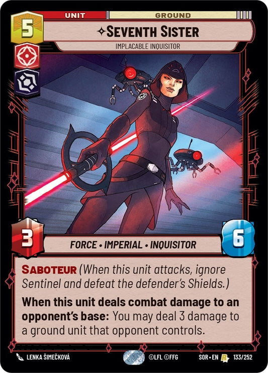 Image for Seventh Sister - Implacable Inquisitor - Star Wars: Unlimited