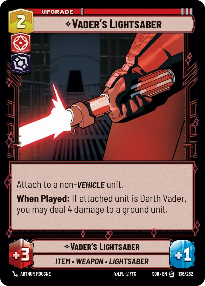 Image for Vader's Lightsaber - Star Wars: Unlimited