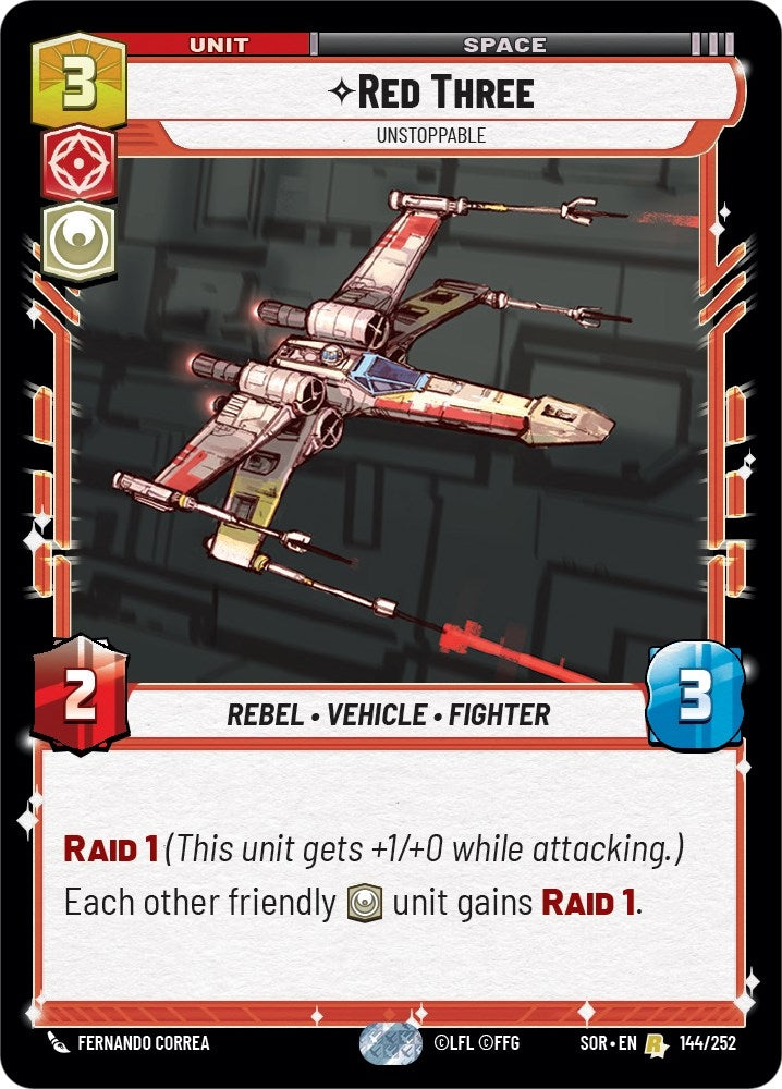 Image for Red Three - Unstoppable - Star Wars: Unlimited
