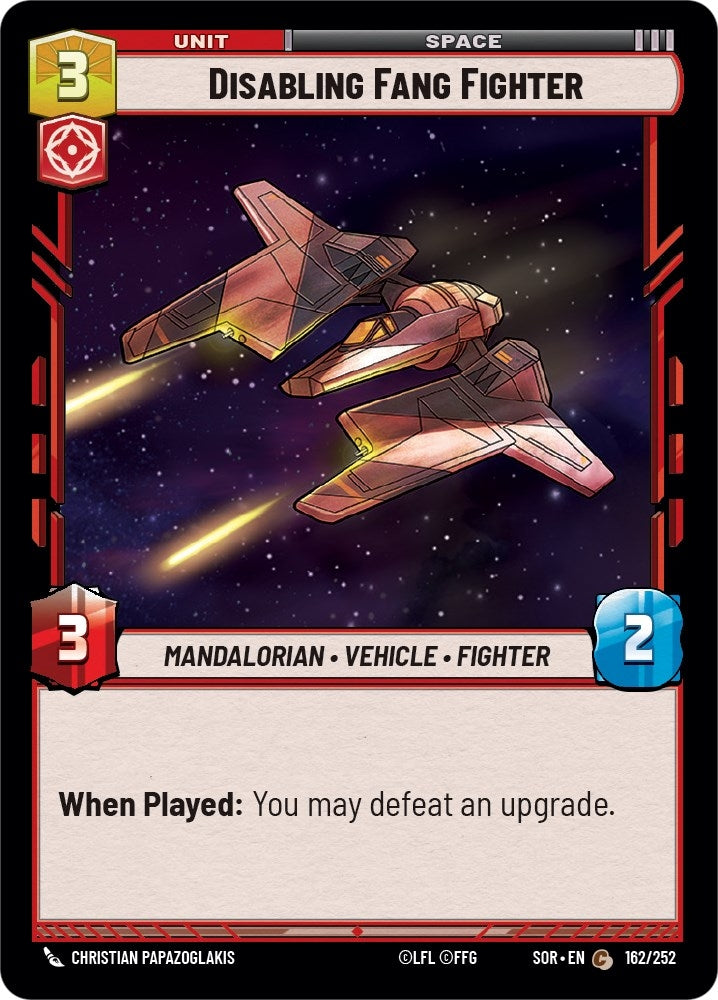 Image for Disabling Fang Fighter - Star Wars: Unlimited