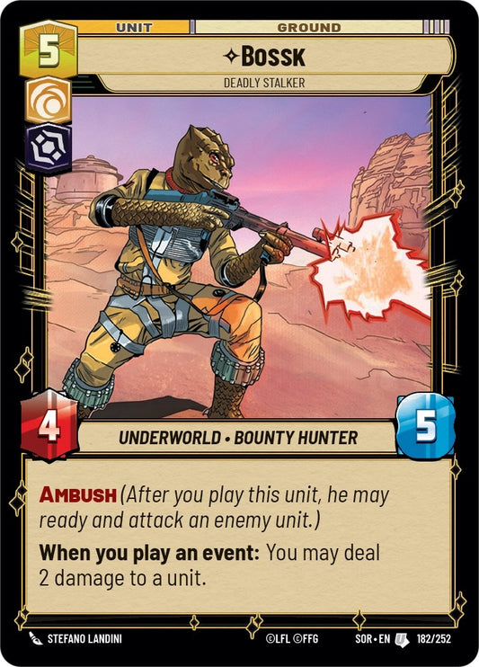 Image for Bossk - Deadly Stalker - Star Wars: Unlimited