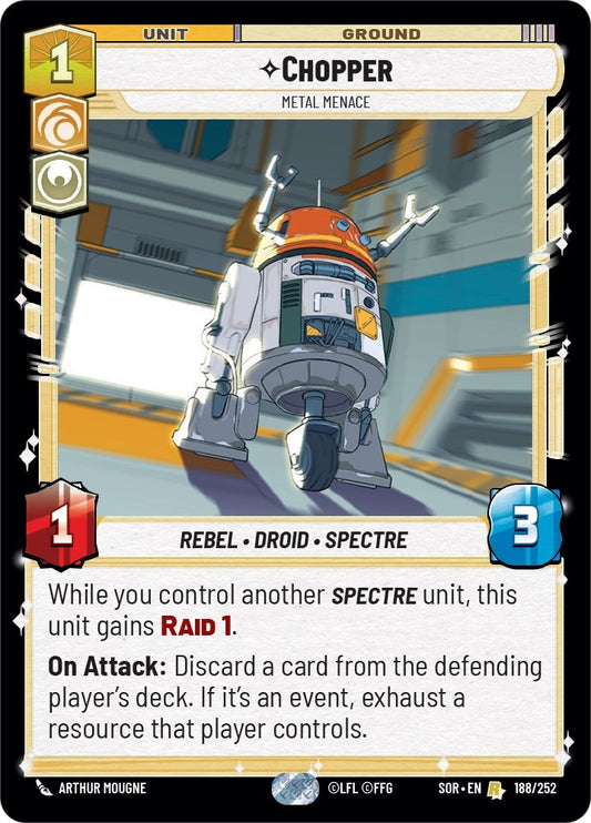 Image for Chopper - Metal Menace - Star Wars: Unlimited